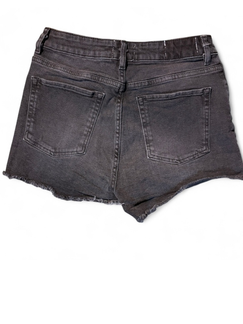 Denim Collection Black Cutoff Shorts NWOT Raw Hem Size 8/10 - Picture 3 of 3